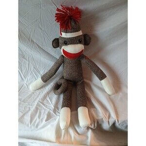 Sock Monkey  -  19" - Pre-owned - Stuffed Animal - Excellent Condition